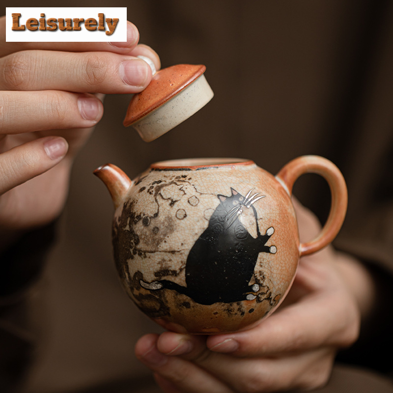 100ml Hand Painted Cat Teapot  - Chamomile Tea review and price