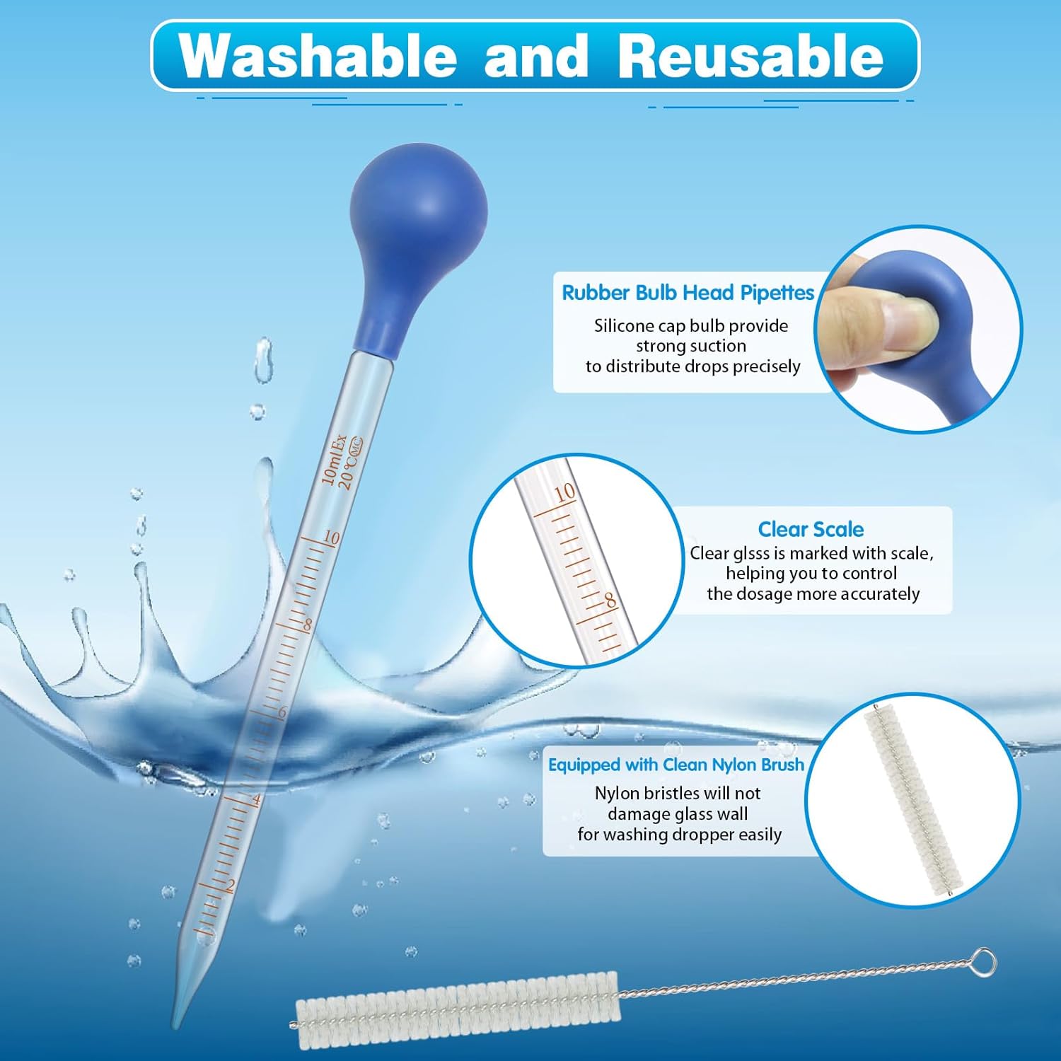 5 Pack 10ml Glass Pipette Drop - Essential Oils review and price