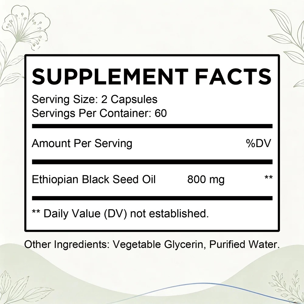 Ethiopian Black Seed Oil Softg - Herbal Supplement review and price
