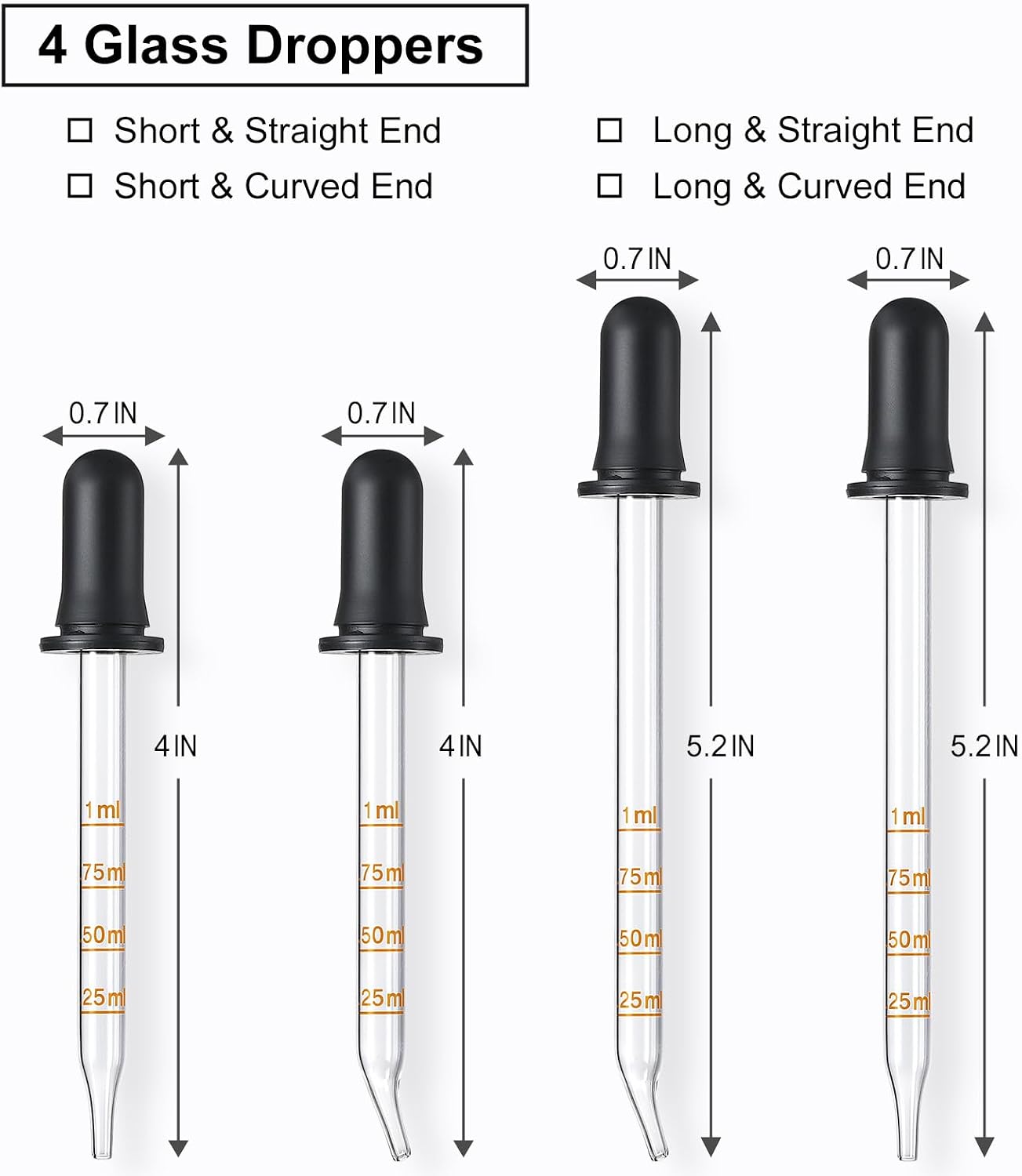 4pcs1 ml glass dropper, with s - Essential Oils review and price